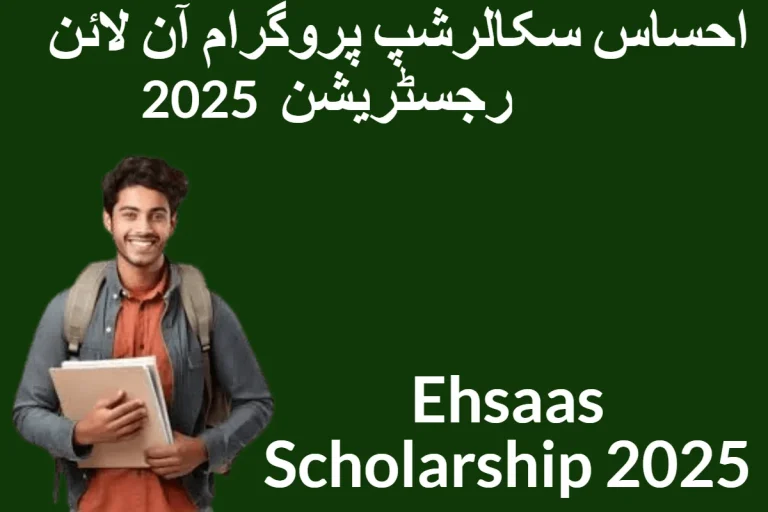 Ehsaas Scholarship Program Online Registration 2025